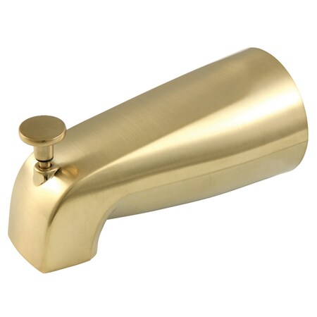 Kingston Brass 5-1/4" Zinc Tub Spout with Diverter, Brushed Brass K189A7SB